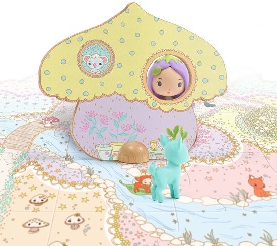 Picture of Djeco Tinyly - Milinika dlion su figrles - Lili ir Polas (33 det.)