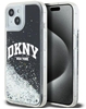 Picture of DKNY Apple iPhone 15 hardcase Liquid Glitter Big Logo Black