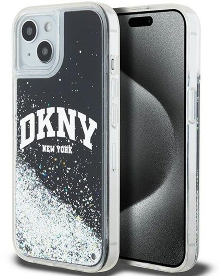 Изображение DKNY Apple iPhone 15 hardcase Liquid Glitter Big Logo Black