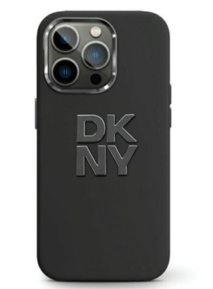 Attēls no DKNY Apple iPhone 15 hardcase Liquid Silicone Metal Logo Black