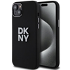 Picture of DKNY Apple iPhone 15 hardcase Liquid Silicone Metal Logo Black