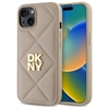 Picture of DKNY DKNY DKHCP14SPQDSLE iPhone 14 6.1" beige/beige Quilted Stack Logo