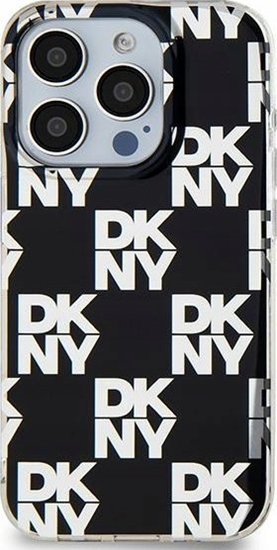 Picture of DKNY DKNY DKHCP15MHDLCEK iPhone 15 Plus / 14 Plus 6.7" czarny/black hardcase IML Checkered Mono Pattern