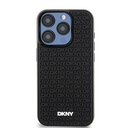 Изображение DKNY DKNY 3D Rubber Repeat Pattern - Etui iPhone 15 / 14 / 13 (czarny)