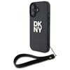 Изображение DKNY DKNY DKHCP16SPBSWSK iPhone 16 6.1" black/black hardcase Wrist Strap Stock Logo