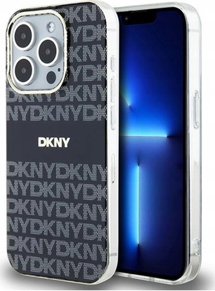 Изображение DKNY DKNY DKHMP15LHRHSEK iPhone 15 Pro 6.1" czarny/black hardcase IML Mono & Stripe MagSafe