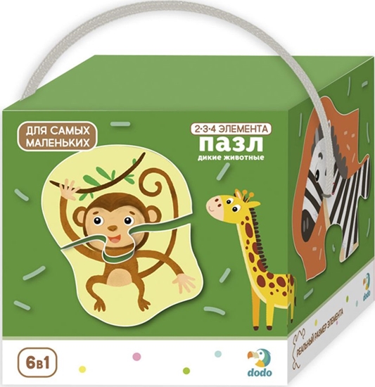 Изображение Dodo Puzzle 2-3-4 Zwierzta