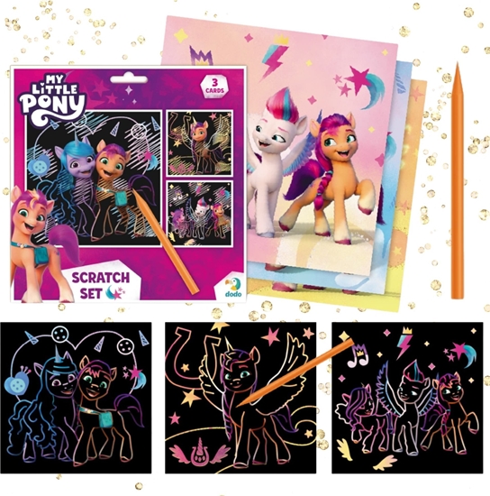 Picture of Dodo ZDRAPKA ARTYSTYCZNA MY LITTLE PONY ZESTAW DO MALOWANIA METOD SCRATCH