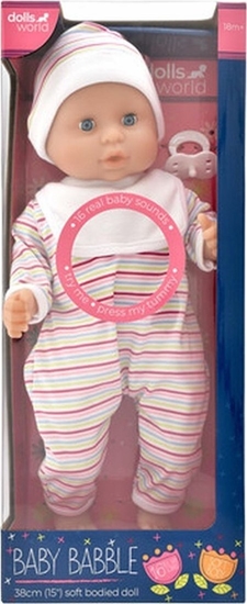 Picture of Dolls World DOLLS WORLD LALKA BABY BABBLE 38 CM