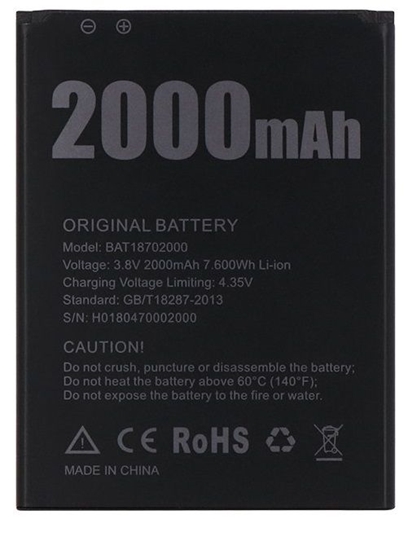 Picture of Doogee X50 Battery