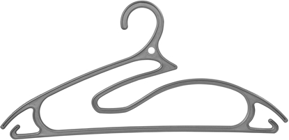 Attēls no Drebju pakaramie 5gab. plastmasas 5in1 Collection 42cm sudraba krasa 8004226010012