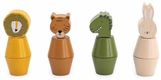 Picture of Drewniane zwierztka skrcane figurki