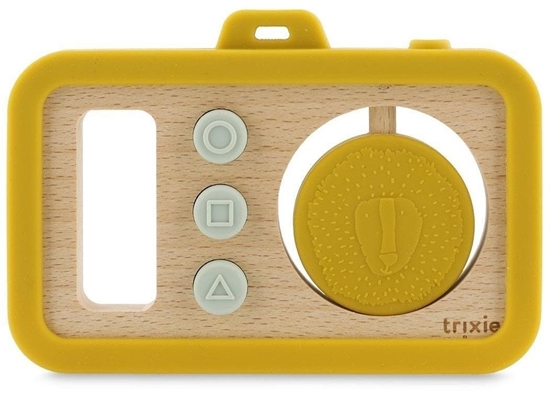 Изображение Drewniany silikonowy aparat dla niemowlt