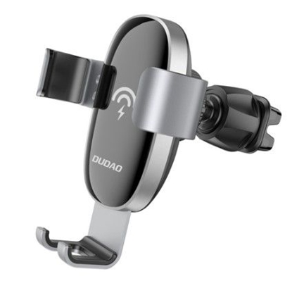Picture of Dudao 15W Wireless Qi Charger Gravity Car Holder for Air Vent Grille Black