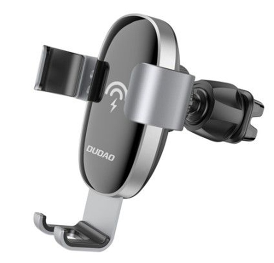 Изображение Dudao 15W Wireless Qi Charger Gravity Car Holder for Air Vent Grille Black