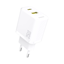 Attēls no Dudao A26T GaN 25W USB-A, USB-C Charger - White