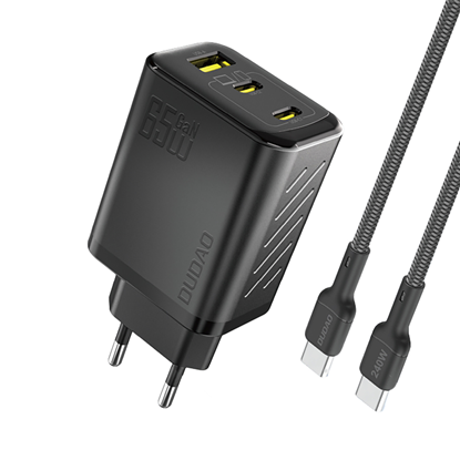 Attēls no Dudao A29C 65W GaN Wall Charger + USB-C Cable - Bl