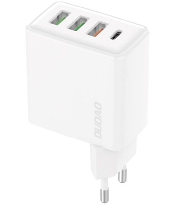 Attēls no Dudao Fast charger 3x USB / 1x USB Type C 20W, PD, QC 3.0 White