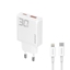 Attēls no GaN Dudao A30EUL 30W USB-A | USB-C Wall Charger + 