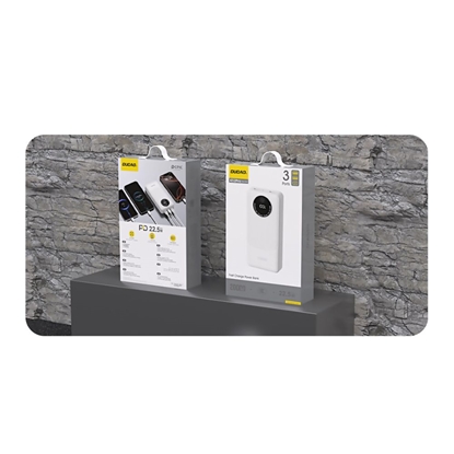 Attēls no Dudao Powerbank Dudao K12Pro 22.5W PD 20000mAh USB-A, USB-C - white