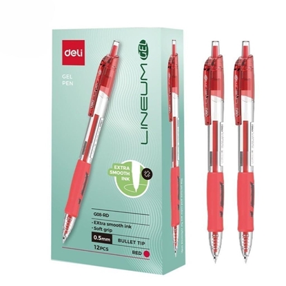 Attēls no Dugopis elowy 0,5mm Arrix czerwony (12szt) DELI