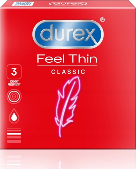 Изображение DUREX_Feel Thin Classic prezerwatywy lateksowe 3szt.