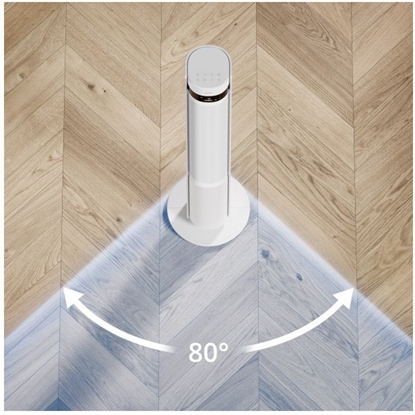 Attēls no Duux Fan | Elevate | Tower Fan | White | Diameter 29 cm | Number of speeds 12 | Oscillation | 4-40 W
