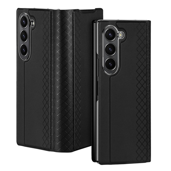 Picture of Dux Ducis Dux Ducis Brill leather case for Samsung Galaxy Z Fold 6 with flap and card slot - black