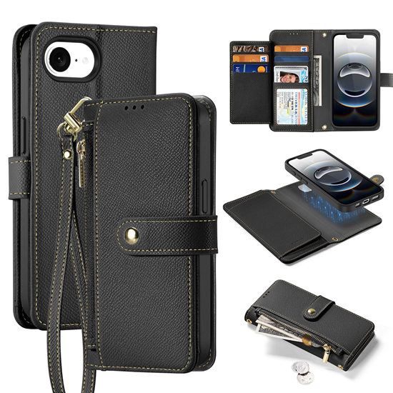 Picture of Dux Ducis Lawa iPhone 16e Leather Case with Detach