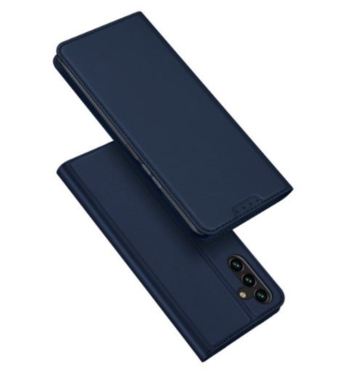 Picture of Dux Ducis Samsung Galaxy A14 4G / 5G Cover with Flip Card Wallet Stand Case Blue