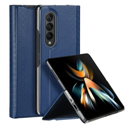Attēls no Dux Ducis Samsung Galaxy Z Fold4 Bril case with a flip wallet stand Dark Blue