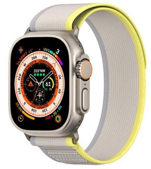 Изображение Dux Ducis Sport Velcro Strap for Apple Watch 9 / 8 / 7 / 6 / SE / 5 / 4 / 3 / 2 / 1 (38, 40, 41 mm) Yellow