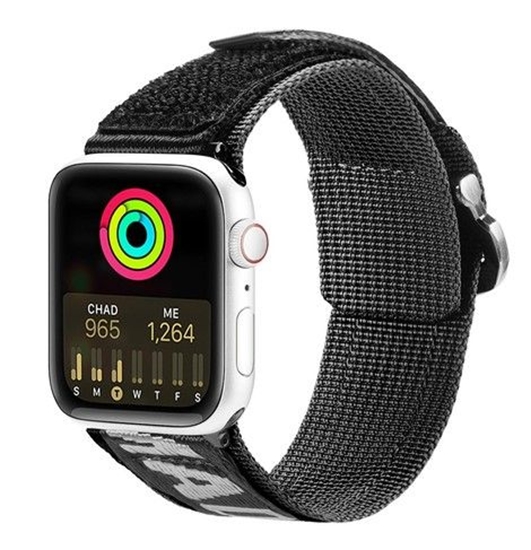 Изображение Dux Ducis Strap (Outdoor Version) Strap for Apple Watch Ultra, SE, 8, 7, 6, 5, 4, 3, 2, 1 (49, 45, 44, 42 mm) Nylon Band Black Silver
