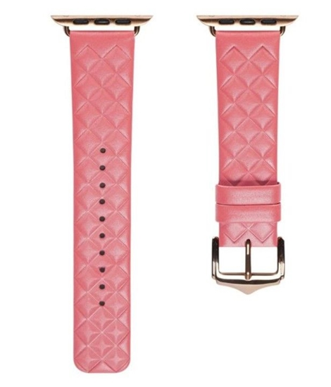 Picture of Dux Ducis Strap Leather Watch 7 Band 7/6/5/4/3/2 / SE (41/40 / 38mm) Wristband Bracelet Genuine Leather Bracelet Red