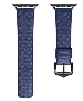 Picture of Dux Ducis trap Leather Watch 7 Band 7/6/5/4/3/2 / SE (45/44 / 42mm) Wristband Bracelet Genuine Leather Bracelet Blue