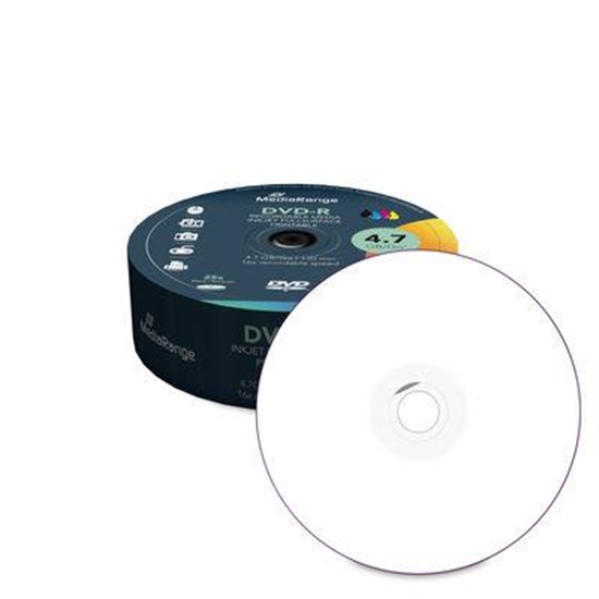 Picture of DVD-R MEDIA 4.7GB 16X 25-PACK/MR407 MEDIARANGE