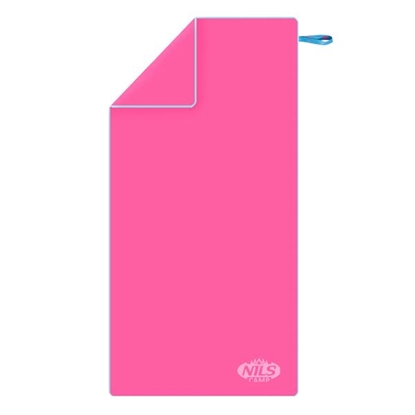 Attēls no Dvielis NCR11 PINK-BLUE MICROFIBRE TOWEL 140x70 NILS CAMP