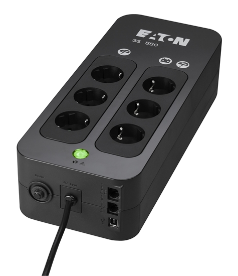 Picture of Eaton 3S 550 DIN uninterruptible power supply (UPS) 0.55 kVA 330 W 6 AC outlet(s)