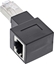 Attēls no Eaton INLINE Patchkabel Adapter Cat.6A RJ45 Stecker Buchse 90 Grad nach rechts gewinkelt