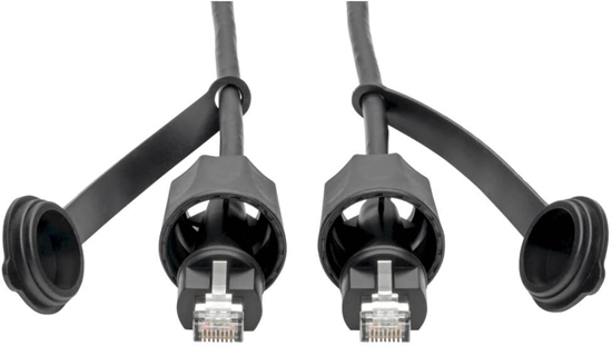 Изображение EATON TRIPPLITE Industrial Cat5e/Cat6 STP Ethernet Cable - RJ45m/M CMX Outdoor IP68 26 AWG TAA 50 ft. 15,24m
