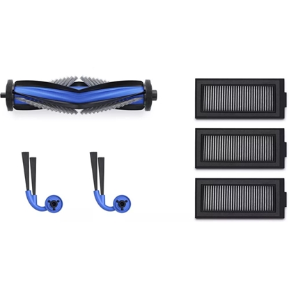 Picture of Ecovacs DKT060223 DEEBOT X11 Service Kit Antibacterial Filter x3, Anti-Tangle Side Brush x2, Anti-Tangle Main Brush x1