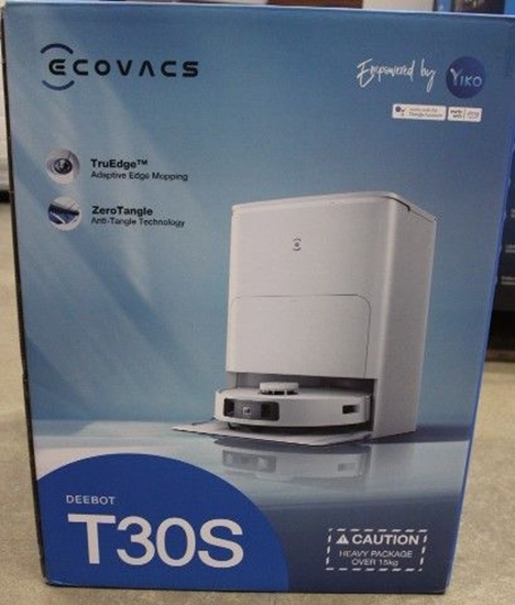 Изображение Ecovacs SALE OUT. DEEBOT T30S Vacuum cleaner, Robot, Wet&Dry, Operating time 220 min, Dust bin 0,3 L, 5200mAh, White + Auto-empty station | | Robotic Vacuum Cleaner | DEEBOT T30S | Wet&Dry | Operating time (max) 220 min | Lithium-Ion | 5200 mAh | Dus