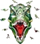 Attēls no EcoWoodArt EWA Drewniane Puzzle 3D Klocki Ukadanka T-Rex