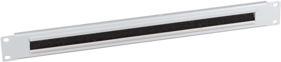 Picture of EFB 19Zoll 1HE Kabeldurchfhrung mit Brstenleiste RAL9005