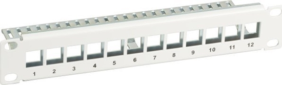 Picture of EFB 25,4cm 10Zoll Verteilerfeld fuer 12 Keystones RAL7035 Grau