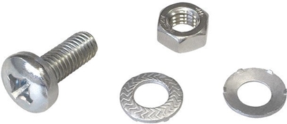 Attēls no EFB Anreihverbinder  fuer PRO Schraenke Set zu je 4 Stueck Nutzbar mit und ohne Seitenwaende 4xSchrauben M8 4xMuttern M8