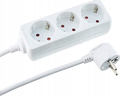 Изображение EFB EFB 3-fach Steckdosenleiste ohne Schalter weiss Zuleitung 1,4m H05VV-F 3G 1,5mm