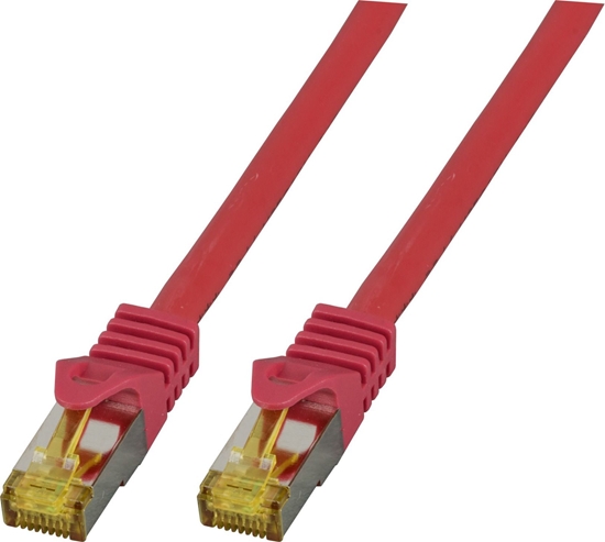 Изображение EFB EFB Patchkabel Cat6a S/FTP LSZH mit Cat7 Rohkabel 1,5m ROT 10 Gigabit Ethernet 600MHz 4x2xAWG26/7 Flammwidrig Raucharm