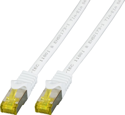 Picture of EFB EFB Patchkabel Cat6a S/FTP LSZH mit Cat7 Rohkabel 1,5m WEISS 10 Gigabit Ethernet 600MHz 4x2xAWG26/7 Flammwidrig Raucharm