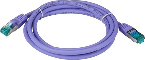 Picture of EFB EFB RJ45 Patchkabel S/FTP Cat6A LSZH Violett Laenge 5m 4x2xAWG27/7 nach TIA/EIA568B geschirmt Uebertragungsstandards 10Gbit